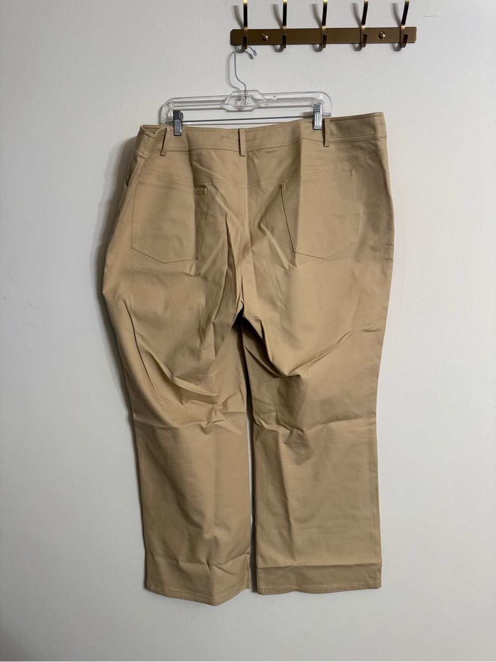 Lafayette 148 NY Pants Acclaimed Stretch Dark Khaki Womens Plus Size 22 - Picture 5 of 6